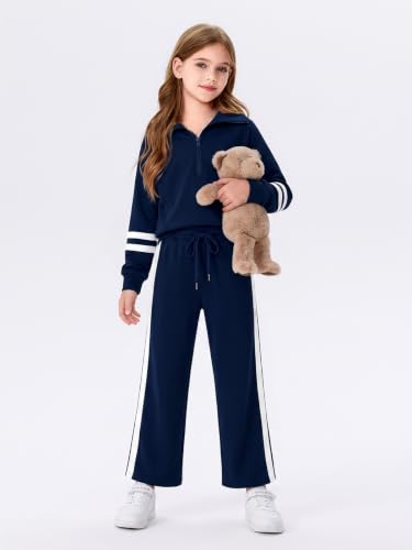 Image of Haloumoning Girls Sweatsuit 2 Piece Zip Long Sleeve Sweat Outfits