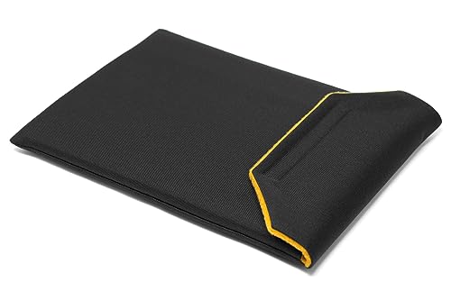 CushCase Sleeve Case for Dell XPS 13 9300/9310/9315/9340/9345 and XPS 13 Plus 9320 Laptop - Everyday Canvas (Black/Ochre)