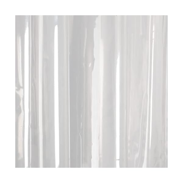 Sealskin Clear Duschvorhang, Badezimmervorhang aus PEVA, PVC-frei, wasserdicht, Vorhang für Badewanne und Dusche, Farbe: Transparent, B x H: 180 x 200 cm – Bild 4