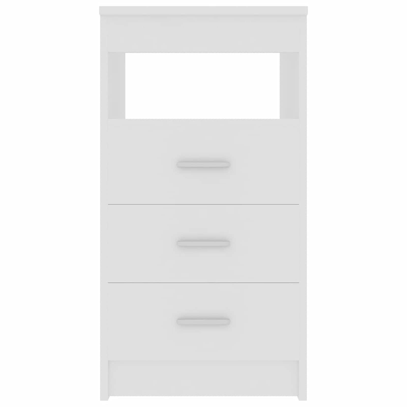 Homgoday Commode blanche 40 x 50 x 76 cm en bois multicouche, peu encombrant, armoire d'extérieur, mobilier extérieur, balcon pour salon, bureau, chambre à coucher, salle de bain