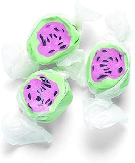 Sweet Candy Company Salt Water Taffy Individually Wrapped- Salt Water Taffy Candy Bulk, Old Fashioned Watermelon Flavor, Soft & Chewy, Single Flavor Assortment, Gluten Free- 3 lb, Watermelon Flavored