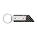 iPick Image - Honda Carbon Fiber Texture Black Leather Strap Key Chain - Honda Civic Type-R