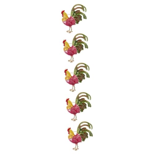 Broche pour les femmes poulet en émail parfaite pour faire la fête