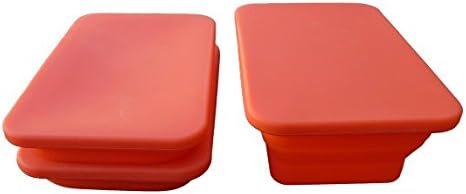 Miniatura 7 de Lonchera plegable de silicona apta para horno y microondas, molde para pasteles, recipiente de alimentos con tapa de silicona, hornea, cocina,