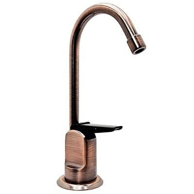 Westbrass D203-NL-11 6" Touch-Flo Style Pure Cold Water Dispenser Faucet, Antique Copper