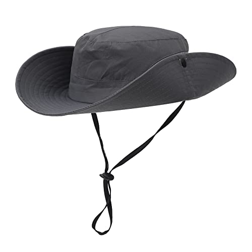 Image of Womens Summer Sun Hat Beach Hat Wide Brim Outdoor UV Protection Hat Foldable Cool Mesh Ponytail Bucket Hat