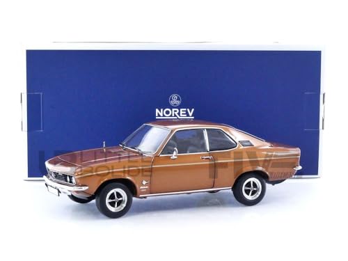 NOREV Opel Manta Car - 1970, 1/18 Scale, Bronze Metallic, Metal Material