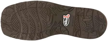 Justin Boots Womens Paisley 11" Square Toe Casual Boots Mid Calf Low Heel 1-2" - Brown - Size 11 B | Image 4