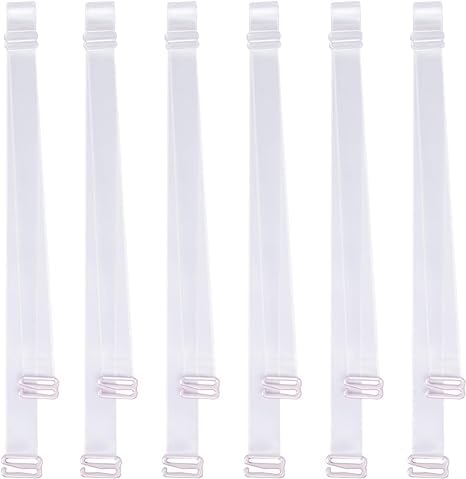 Women's Silicone Transparent Adjustable Detachable Bra Straps, Pack of 2-image-35