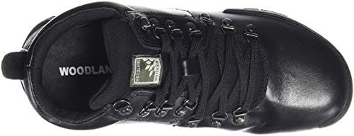 Image of Woodland Men's Leather Sneaker Black