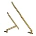 Heavy Duty Brass Plated Lid Stay - One Pair - Lid Support Hinges for Drop Front Desk, Trunk, Chest - SH2-SB