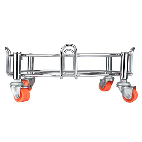 Image of Heavy Stainless Steel Gas Cylinder Trolley with Wheel | Gas Trolly | Lpg Cylinder Stand | Gas Trolly Wheel |Cylinder Trolley with Wheels | Gas Cylinder Trolley (Red, 1)
