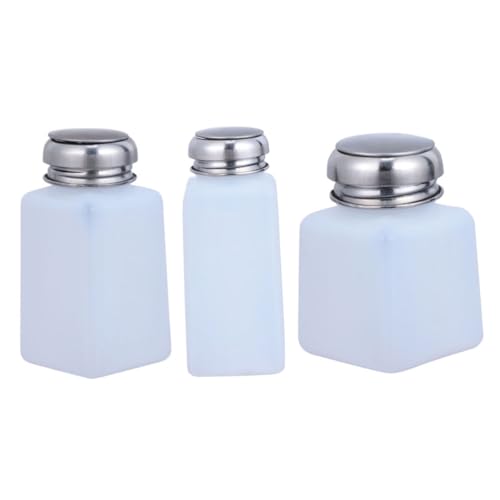 PATKAW 3 Piezas empuje la botella de alcohol polaco dispensador de empuje hacia abajo water dispenser water cooler dispenser botella tipo empuje botellas de plástico el plastico
