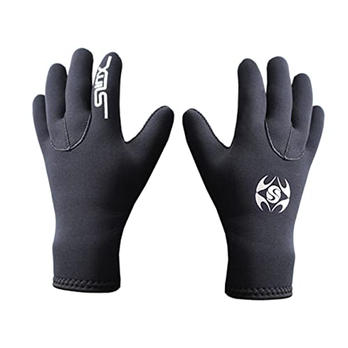 Toddmomy 1 Par Guantes de Buceo Pesca submarina Guante de Piscina Aletas de natación Guantes de Neopreno Guantes de Agua bucear máscara Equipo de Pesca submarina Guantes de Buceo 3mm Black