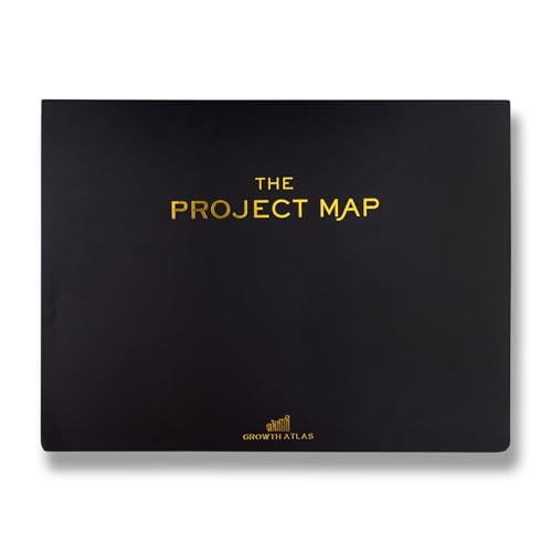 GROWTH ATLAS Map Desk Pad Project Notebook - One-Page Project Planner for Business Owners to Stay Focused Project Management and Achieve Results with a Success Mindset