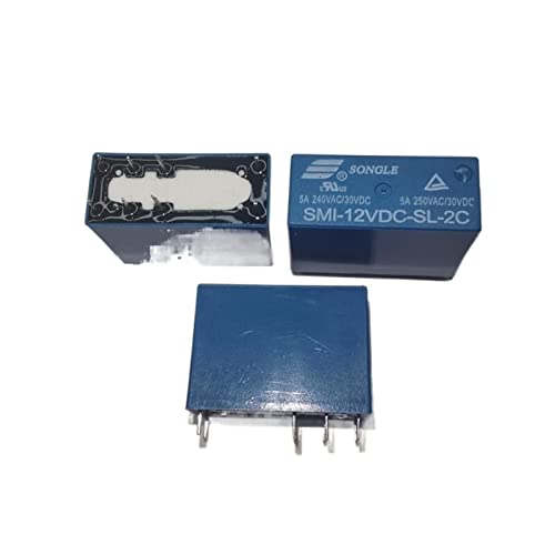Relé SMI-12VDC-SL-2C de 8 pines con bobina de doce voltios 2