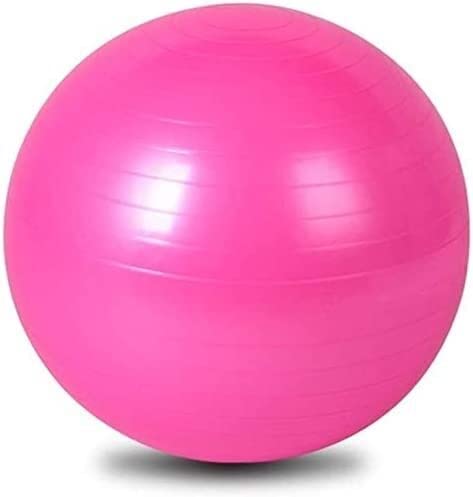 Silla de oficina ergonómica y pelota de fitness rosa para un core activo