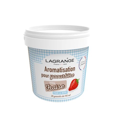 Lagrange Aromatisation Fraise pour Yaourts 425 g - lot de 4