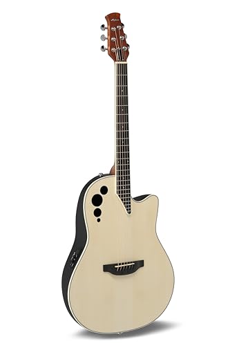 Applause Guitare électro-acoustique Spirit - table en épicéa sélectionnée - corps Lyrachord profondeur moyenne - pan coupé - préampli AP2T + accordeur -...