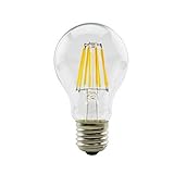  FOMT Lampadina A Filamento LED E27 E14 Lampadina Edison retrò Lampadina in Vetro 220V-240V Lampadina A Candela retrò Lampadina Sferica, Lampadina LED Portacandele Non Dimmerabile,A60 e27 4w
