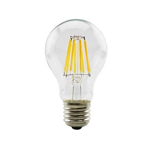  FOMT Lampadina A Filamento LED E27 E14 Lampadina Edison retrò Lampadina in Vetro 220V-240V Lampadina A Candela retrò Lampadina Sferica, Lampadina LED Portacandele Non Dimmerabile,A60 e27 4w