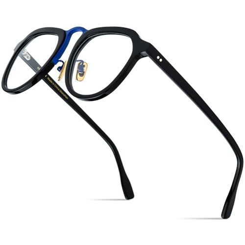 Image of HEPIDEM Multicolor Acetate Glasses Frame Women,Round Vintage Retro Optical Eyeglasses 9339