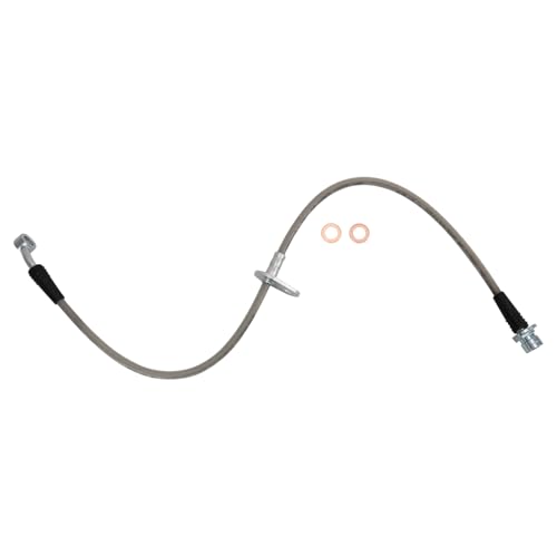 Image of TRQ Front Performance Brake Hose Set Compatible with 2003-2011 Honda Element
