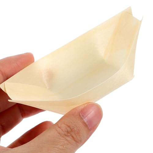 Cuencos desechables de madera para snacks y recipientes ecológicos de pino biodegradables 5