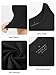Kole Meego 4-Pack Crop Tops for Women: High Neck Workout Tank, Yoga Camisole, Athletic Undershirts (M) Black/White/Grey/Striped