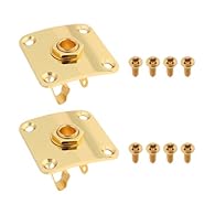 Compatible with Les Paul, not compatible with other brands. Size 35x25x10mm, precise fit for guitar jack, easy to install. Standard 6.35mm jack, suitable for replacing or upgrading the original socket. Metal material, sturdy and durable, ensuring lon...