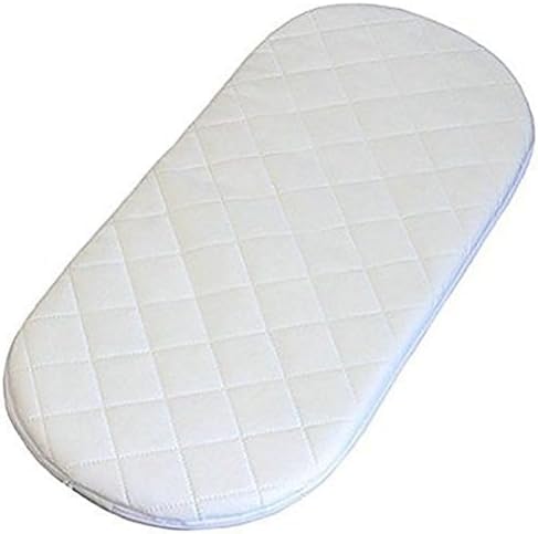 Brillars Baby Moses Basket Mattress โ Quilted, Hypoallergenic & Breathable | Fits Most Moses Baskets | Easy-Clean, Comfortable Infant Support (66x28x4cm)