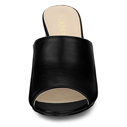 Allegra K Women's Slip on Block Heel Slide Sandals3