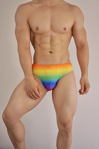 JOCKMAIL Mens Swim Briefs Bikini Underwear Printed Swimsuit Beach Swimwear Low Rise Quick Dry with Drawstring2