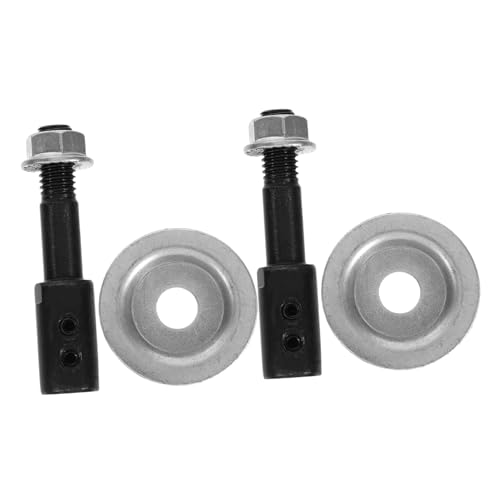 MUCKLILY 2 Juegos Accesorios Eje De Rueda Abrasiva 8 Mm Para Amoladora De Banco, Varilla Pulido Acero Resistente Para Esmerilado Bricolaje y Mantenimiento