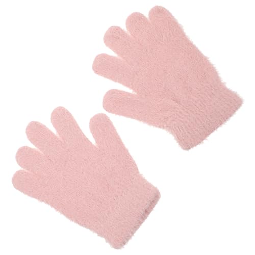 1Pair Wool Mittens for Boys Thermal Knitted Gloves Cozy Winter Accessory Easy to Wear for Birthdays and Holidays