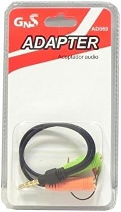 Vendopolis Cable Adaptador de Audio Estéreo 3.5mm Jack Macho a 2 Hembras | Auriculares y Micrófono – Divisor de Audio Universal