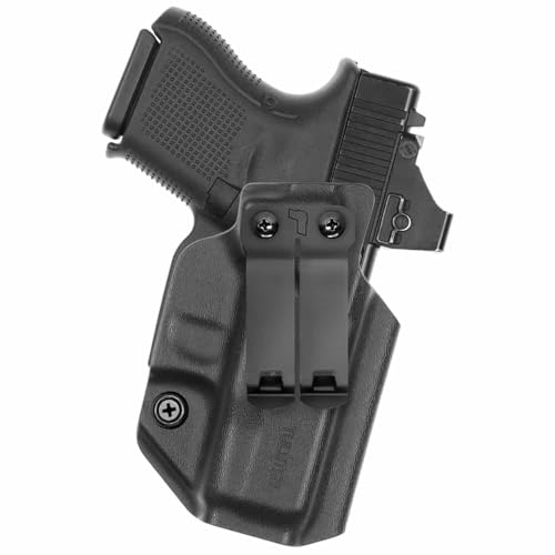 Tulster IWB Profile+ Kydex Holster in Right Hand fits: Glock 26/27/28/33 | Optic Compatible Inside