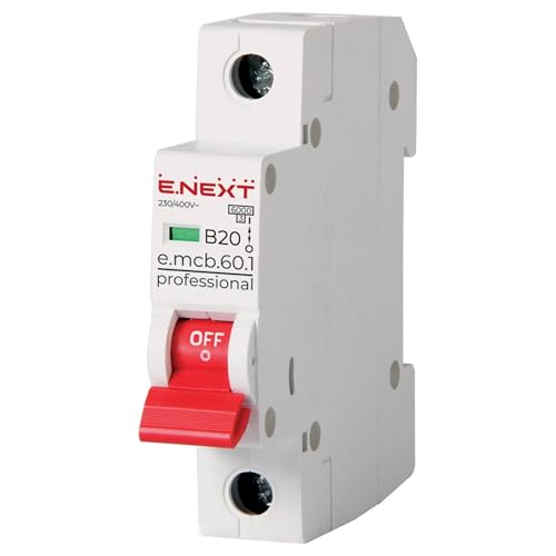Leitungsschutzschalter B 20 A LS-Schalter MCB Sicherungsautomat 1-Polig B20A E.Next