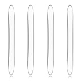 MBAIYO 4Pcs Silicone Car Door Edge Guards, Anti-Collision Bumper Guard Protector Clear Strips Protector Universal Car Door Protectors Trim Molding for Sedans SUV Bumper Rearview Mirror (Transparent)