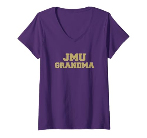 Womens James Madison University JMU Dukes Grandma V-Neck T-Shirt