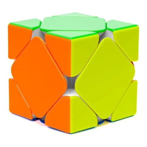 Image of GAN Skewb Enhanced Magnetic Speed Cube | UV Coated Glossy Finish, Core Magnets & GES Pro Dual Adjustment | Lightest 79g Design & 90 Corner Cutting