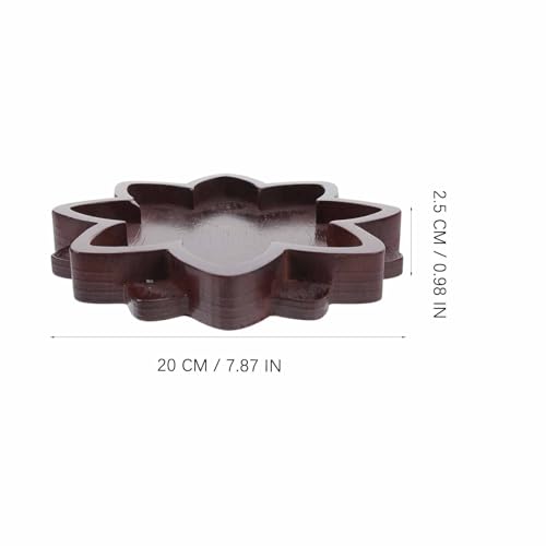 Bandeja decorativa de madera loto almacenamiento pulseras accesorios dormitorio 3