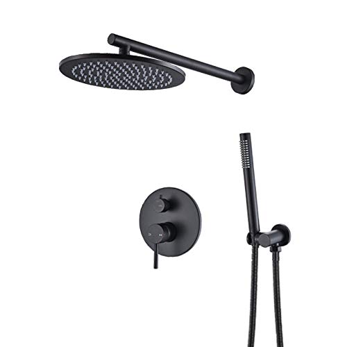 Robinet de douche LWX 12 pouces avec mitigeur encastrable pour colonne murale