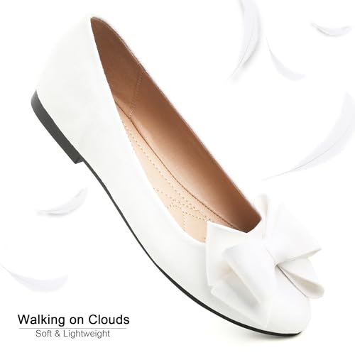 Image of Dear Time Women's Ballet Flats Dress Ballet Shoes Slip on for Office Work Comfortable Shoes