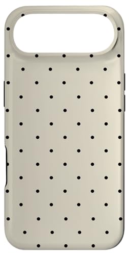 Neutral Beige and Black Polka Dots Classic Polkadots Dotted X}zP[X iPhone Air p