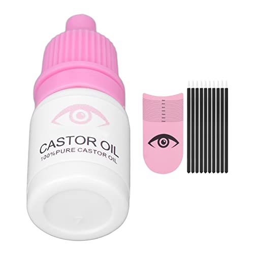 Eyelash Growth Serum Eyebrow Enhancer Eyelash Length Measuring Ruler 10Pcs Small Brush Lash Serum Set 5Ml #TOP7