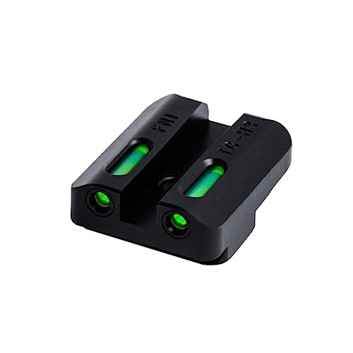 Image of TRUGLO TFX Handgun Sight | Durable Shock-Resistant Compact Brightly Glowing Tritium & Fiber-Optic Xtreme Day /Night Sight for Handguns