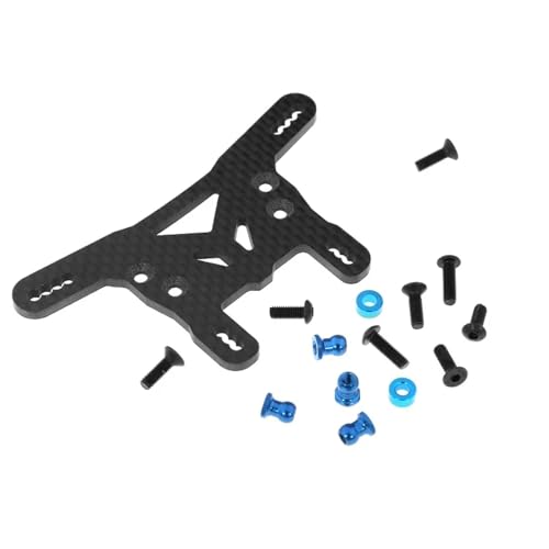 RC�J�[�̃A�b�v�O���[�h For Tamiya For XV02 Pro 58707 1/10 RC �J�[�A�b�v�O���[�h�p�[�c�A�N�Z�T���[�J�[�{���t�@�C�o�[�t�����g�ƃ��A�V���b�N�^���[�v���[�g�A�N�Z�T���[(Front)