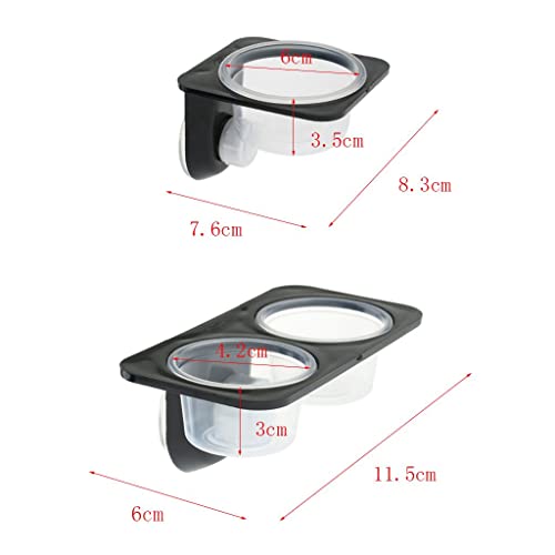perfk Futterschale Wasserschale Futternapf Trinknapf mit abnehmbarem Saugnapf für Reptilien