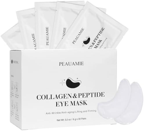Under Eye Patches Collagen and Peptide Eye Mask for Dark Circles and Puffiness,Face Mask Skin Care Products 30 Pairs